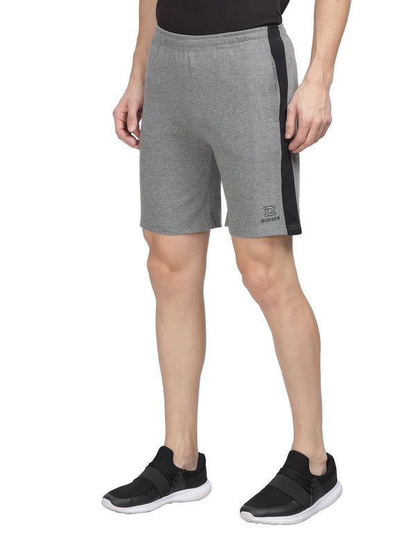 SIDE PANEL COTTON SHORTS - BUKSER