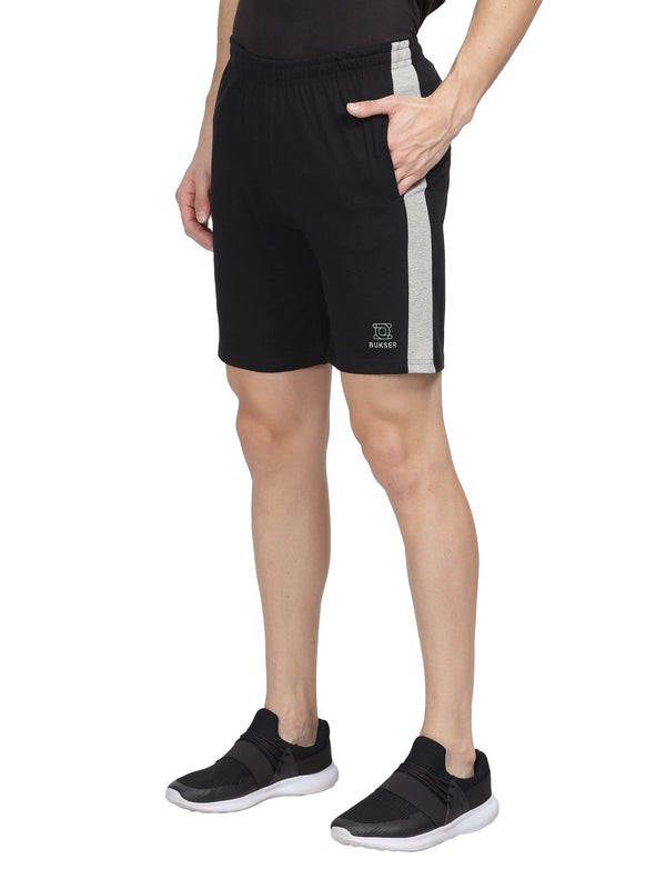SIDE PANEL COTTON SHORTS - BUKSER