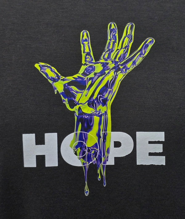HOPE RISING STORM GREY printed crew neck - BUKSER