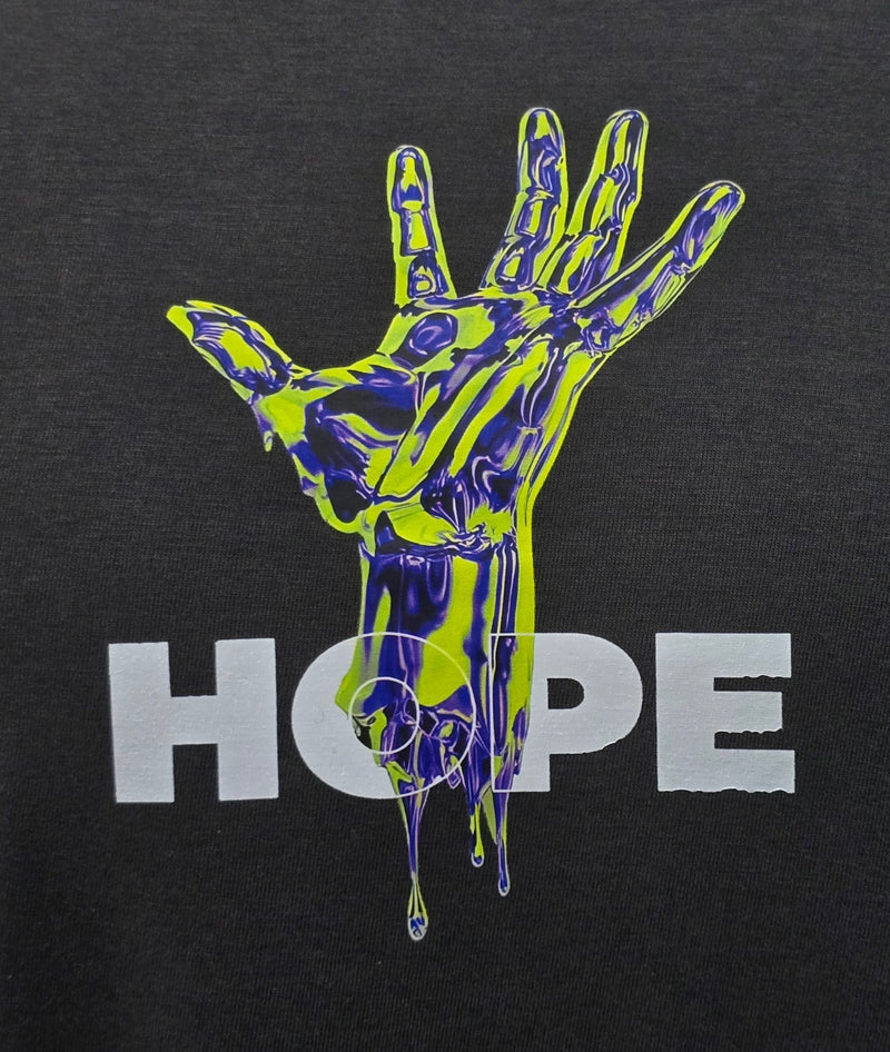 HOPE RISING STORM GREY printed crew neck - BUKSER