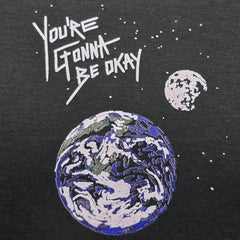 GONNA BE OKAY PINE GREEN printed crew neck - BUKSER