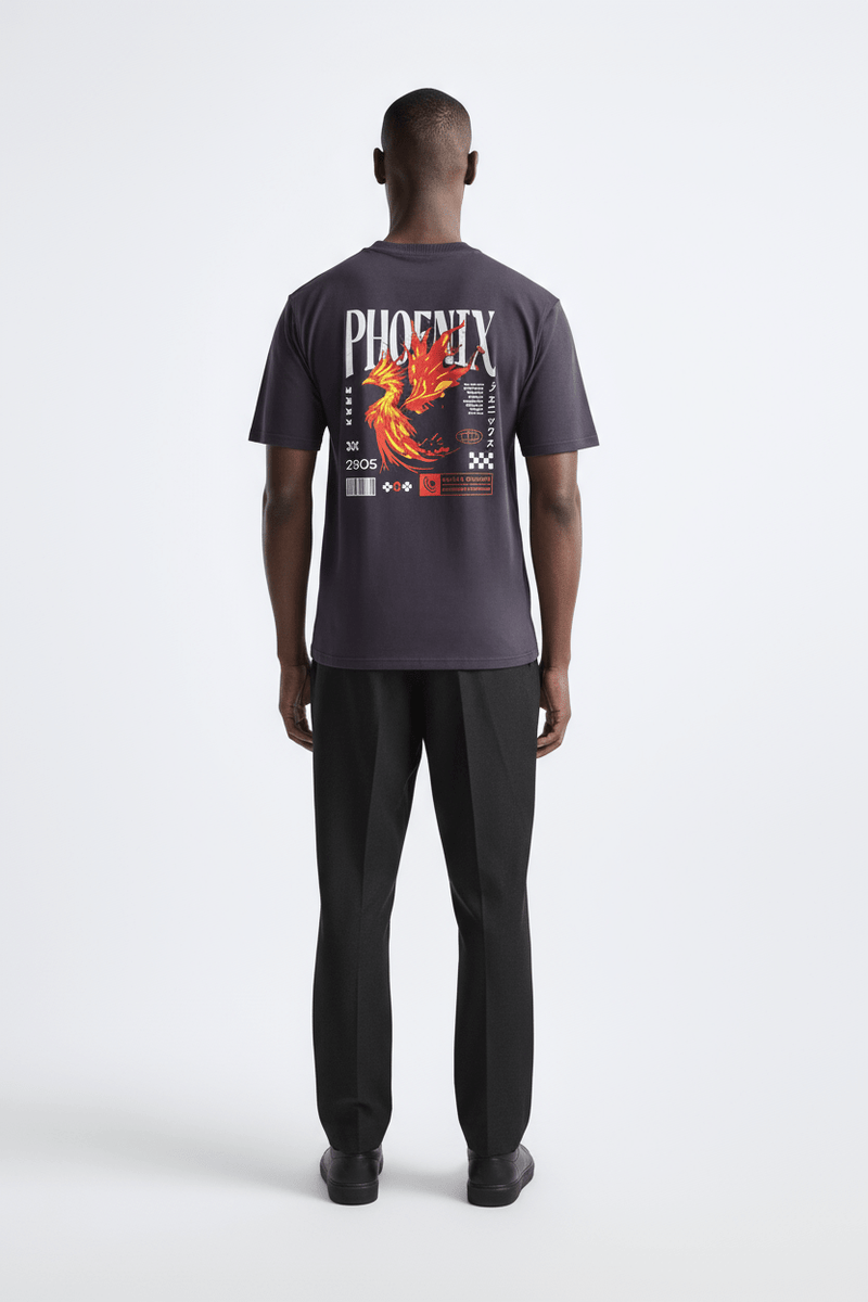 RISING PHOENIX OVERSIZED TEE - BUKSER
