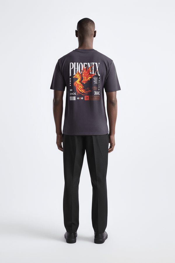 RISING PHOENIX OVERSIZED TEE - BUKSER