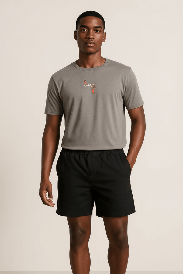 CHOATIC GREY printed crew neck - BUKSER