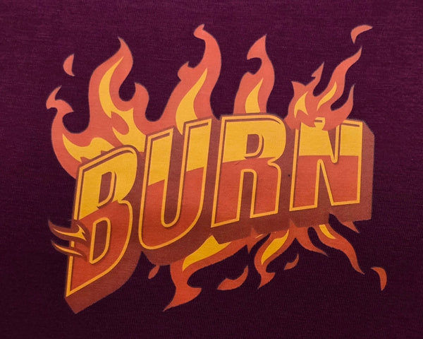 BURNIN WINE printed Crew Neck - BUKSER