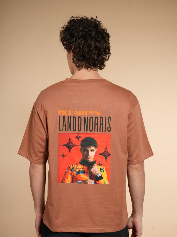 F1 Lando Norris Graphic Oversized T-Shirt – Racing Edition - BUKSER