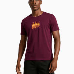 BURNIN WINE printed Crew Neck - BUKSER