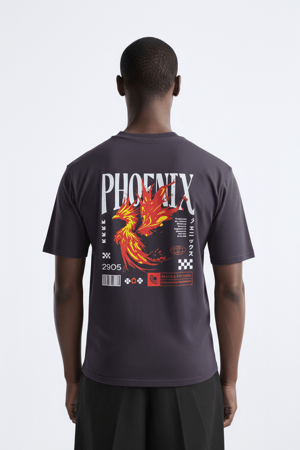 RISING PHOENIX OVERSIZED TEE - BUKSER